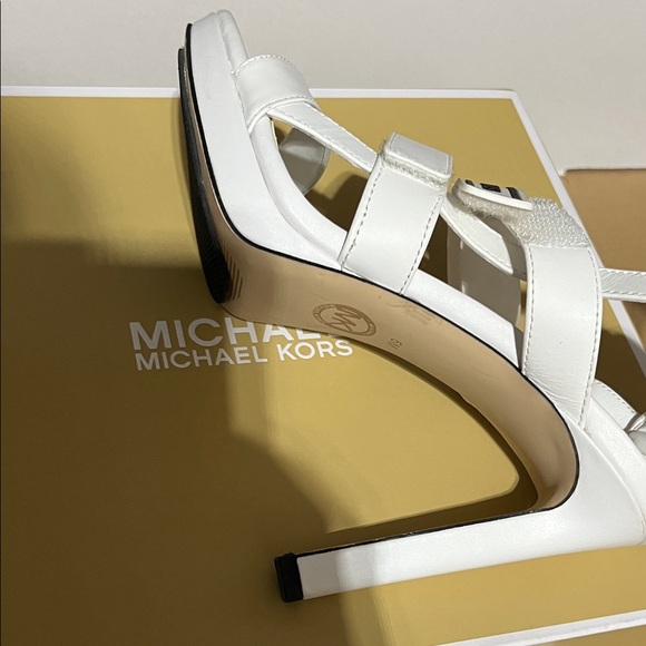 Michael Kors White Strappy Heels - Picture 11 of 12